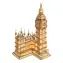 Drewniane puzzle 3D Robotime Big Ben podświetlana wieża zegarowa / od 14 lat / 220 elementów / Poziom trudności: średni 
