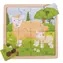 Puzzle Bigjigs Toys - Owca z jagnięciną / od 2 lat