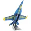 Puzzle 3D Metal Earth F/A-18 Super Hornet - Blue Angels / 45 elementów / od 14 lat