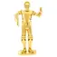 Puzzle 3D Metal Earth Star Wars: C-3PO (złote) / 56 elementów / od 14 lat