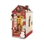 Robotime 3D puzzle Bookend wnętrze świąteczne