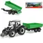 Ciągnik Bburago Farm 10 cm z przyczepą - Valtra N174 - Wywrotka / skala 1:50
