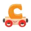 Bigjigs Rail Drewniany wagon kolejowy - Litera C / od 3 lat