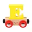Drewniany wagon kolejowy Bigjigs Rail - Litera E / od 3 lat