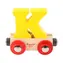 Bigjigs Rail Drewniany wagon kolejowy - Litera K / od 3 lat
