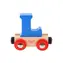 Bigjigs Rail Drewniany wagon kolejowy - Litera L / od 3 lat
