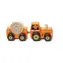 CUBIKA 15351 Traktor z przyczepą - drewniana układanka z magnesem / 3 części / od 3 lat