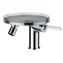 Laufen Kartell - Bateria bidetowa talerzowa | z wylewką | chrom 