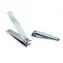 IDC Institute Clippers Duo Turquoise / Zestaw obcinaczy do paznokci turkusowy