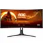 34" AOC CU34G2XP/BK czarny / VA / 3440x1440 / 21:9 / 1 ms / 4000:1 / 430 cd-m2 / HDMI + DP / VESA / FreeSync