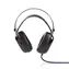 Nedis GHST300BK - Słuchawki gamingowe Czarne / Nauszne / Ultra Bass / Światło LED / Złącza USB 3,5 mm