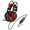 Genius GX GAMING HS-G710V czarno-czerwony / Słuchawki gamingowe z mikrofonem / 7.1 / wibracje / USB / regulacja głośności