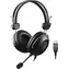 A4Tech HU-35 ComfortFit czarny / Gamingowy zestaw słuchawkowy z mikrofonem / Zintegrowany mikrofon / USB / 2 m 
