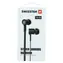 Swissten Słuchawki douszne RAINBOW YS-D2 czarne / Słuchawki z mikrofonem / jack 3,5 mm / 1,2 m