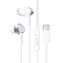 Baseus Encok CZ11 biały / słuchawki z mikrofonem / przycisk sterujący / kabel USB-C