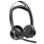 Poly Voyager Focus 2 MS Teams czarny / Bezprzewodowy zestaw słuchawkowy / Mikrofon / ANC / Dwie słuchawki / Bluetooth / USB