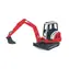 Bruder 02432 Mini koparka SCHAEFF HR16 / 1:16 / od 3 lat