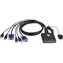 Aten CS22U / 2- Port przełącznik KVM USB / Zdalny selektor Port / 0,9m