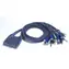 Zintegrowane kable Aten CS-64US / 4- Port KVM USB mini / audio / 0,9m