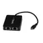 StarTech USB-C - 2x adapter RJ45 z dodatkowym portem USB 3.0 czarny / do połączenia sieciowego / 2x RJ45 