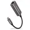 Axagon ADE-TRC, USB-C 3.2 Gen 1 - Karta sieciowa Gigabit Ethernet, instalacja automatyczna, kolor tytanowy szary