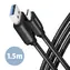 Kabel Axagon BUCM3-AM15AB USB-A na USB-C czarny / 1,5 m / 3 A