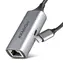 Axagon ADE-TXPD, USB-C 3.2 Gen 1 - karta sieciowa Gigabit Ethernet, Asix AX88179, PD 100W, automatyczna instalacja szara