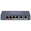 HIKVISION DS-3E1106HP-EI / Przełącznik / 4X 100 Mb/s RJ45 PoE / 4X 100 Mb/s RJ45