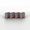 Lindy 40450 Blokada portu USB Różowa /4 szt.