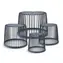 Prosperplast Zestaw 4 uniwersalnych koszy CLUBO antracyt 
