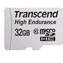 Transcend High Endurance 32 GB / Micro SDHC / karta przemysłowa / MLC / klasa 10 / R: 21 MB/s / W: 20 MB/s / + adapter SD