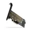 Axagon PCEM2-D, PCIe x4 - adapter gniazda M.2 NVMe M-key + SATA B-key, LP