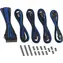 Kit przedłużaczy kablowych CableMod Classic ModMesh 8+6 pin PCIe - czarno-niebieski