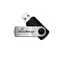 MediaRange MR908 8 GB srebrny / Flash Disk / USB-A 2.0 / odczyt: 17 MB / zapis: 4 MB