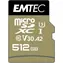 EMTEC SpeedIN Pro microSDXC 512GB + adapter / Klasa 10 / UHS-I / U3 / A2 / V30 / odczyt 95MBs / zapis 80MBs 