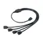 Akasa AK-CBLD04-50BK Rozgałęźnik RGB 4pin czarny 