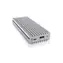 Icy Box IB-1817Ma-C31 srebrny / Zewnętrzne pudełko na M.2 PCIe NVMe SSD / M.2 2230 i 2242 i 2260 i 2280 / USB-C