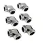 RAIJINTEK Pelias srebrny - D160906 6 szt. srebrny / do 16mm HardTube / G1/4" / kąt 90°