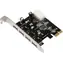 Karta rozszerzeń MicroConnect PCIe 4 USB3.0 VL805 / 4+1x USB2.0