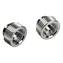 BitsPower Adapter Touchaqua prosty G1/4" męski na G1/4" żeński srebrny / 2 szt