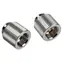 Adapter BitsPower Touchaqua prosty G1/4 cala zewnętrzny na G1/4 cala wewnętrzny 15 mm srebrny / 2 szt.