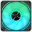 APNX FP2-120 PWM ARGB czarny / 120mm / Łożysko hydrauliczne / 500-1800 RPM / 83,9 CFM / 34,8 dB