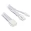 Przewód przedłużający Silverstone 8-pinowy PCIe do 6+2-pinowego PCIe V2 - 250 mm biały