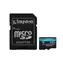 Kingston Canvas Go PLUS microSDXC 512GB z adapterem / UHS-I V30 / U3 / Klasa 10 / odczyt: do 200 MB / zapis: do 160 MB