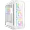 Sharkoon AK5G RGB biały / ATX / 2x USB 3.2 / 1x USB-C / 4X 120mm / bez zasilacza / przezroczysty panel boczny