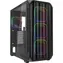 Sharkoon AK5M RGB czarny / ATX / 2x USB 3.2 / 1x USB-C / 4X 120mm / bez zasilacza / przezroczysty panel boczny
