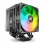 Sharkoon A60 RGB czarny / 2x 120 mm / 260 W TDP / 1800 obr./min @30 dB / RGB / AMD + Intel