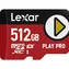 Karta Lexar PLAY PRO microSDXC Express Card 512 GB / odczyt: 900 MBps / zapis: 600 MBps / V30