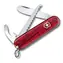 VICTORINOX MY FIRST VICTORINOX czerwono-przezroczysty / Scyzoryk / Stal / Liczba funkcji 9 / Długość 84 mm