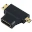 Adapter PremiumCord HDMI na mini HDMI typu C i micro HDMI typu D
